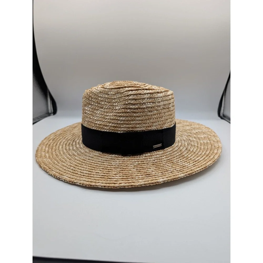 Brixton Joanna Women's Straw Hat XS Honey Wide Brim Fedora UPF 50+ NWT